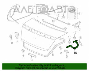 Buclea capacului portbagajului dreapta pentru Honda Accord 13-17