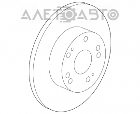 Disc frana spate dreapta Honda Accord 13-17 280mm nou original OEM