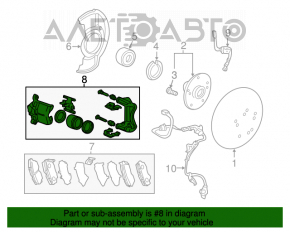 Suportul frontal stânga pentru Honda Accord 13-17 hibrid.