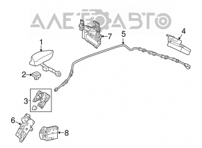 Antena Honda Accord 13-17 aripă