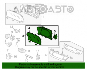 Щиток приборов Honda Accord 13-17 hybrid