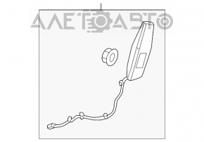 Airbagul pentru scaunul drept al Honda Civic X FC 16-17.