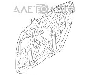 Geam electric panou frontal dreapta Hyundai Sonata 15-19