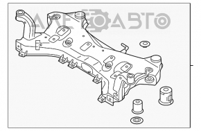 Подрамник передний Hyundai Sonata 15-19 потрескан 1 С/Б