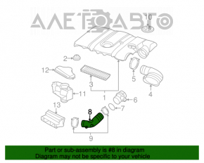 Conducta de aer VW Jetta 11-14 SUA 2.5