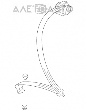 Centura de siguranță spate dreapta pentru VW Passat b7 12-15 USA, culoare bej, pentru curățare chimică.