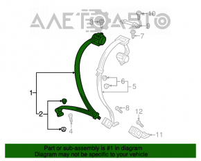 Centura de siguranță spate dreapta pentru VW Passat b7 12-15 USA, culoare bej, pentru curățare chimică.