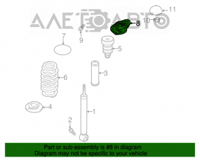 Suport amortizor spate stânga VW Tiguan 09-17 nou OEM original