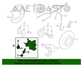 Suport spate dreapta VW Jetta 11-18 SUA