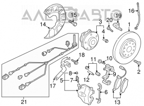 Suportul frontal stânga Audi Q3 8U 15-18