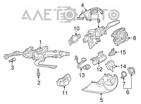 Blocare de aprindere VW Passat b7 12-15 SUA nouă neoriginală