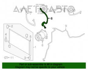 Compresorul cuptorului de aer condiționat pentru Nissan Rogue 14-20.