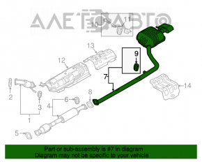 Silencer spate cu tanc Hyundai Sonata 15-17 2.4 SE