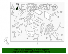 Actuator motor pentru acționarea ventilatorului de încălzire și aer condiționat pentru Hyundai Sonata 15-19