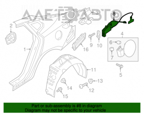 Blocare capac rezervor combustibil Hyundai Sonata 15-19