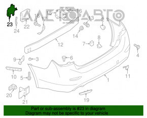 Montarea senzorului de unghi mort stânga spate Infiniti JX35 QX60 13-