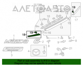 Garnitură capac portbagaj stânga Mazda 6 13-17