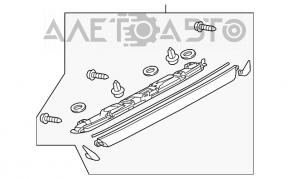 Moldura capacului portbagajului Mazda 6 13-17 fără cameră