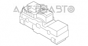 Управление стеклоподъемником задним левым Hyundai Sonata 15-19 черн