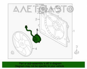 Motorul ventilatorului de răcire Hyundai Sonata 15-19 2.4