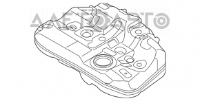 Топливный бак Hyundai Sonata 15-19 2.4