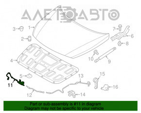 Замок капота Hyundai Sonata 15-17 новый OEM оригинал