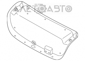 Capacul portbagajului Hyundai Sonata 15-17 negru