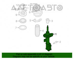 Amortizorul frontal stânga Hyundai Sonata 15-19