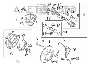 Cablu senzor ABS spate stanga Kia Optima 16 - nou original OEM