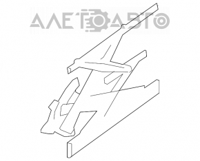 Geam electric cu motor spate stânga Nissan Rogue 14-20