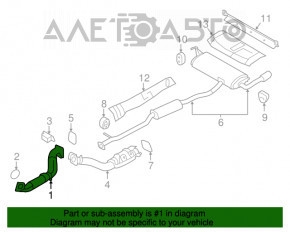 Tubul de admisie Nissan Rogue 14-20