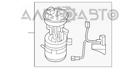 Топливный насос бензонасос Nissan Rogue 14-20 новый OEM оригинал