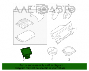 Difuzor torpedo stânga Nissan Rogue 14-20 Bose