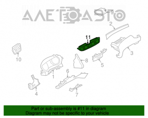 Conducta centrală de aer pentru Nissan Rogue 14-20