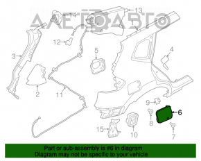 Capacul rezervorului de combustibil Nissan Rogue 14-20