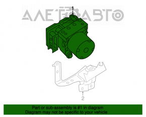 ABS АБС Nissan Rogue 14-16 AWD