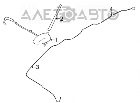 Mufă antenă Nissan Rogue 14-16