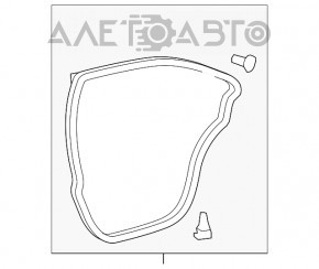 Garnitura ușii din spate dreapta pentru Toyota Avalon 13-18