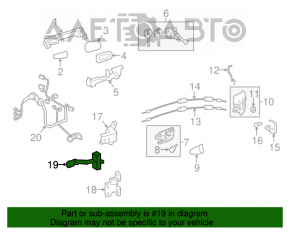 Limitatorul ușii din față dreapta pentru Toyota Avalon 13-18