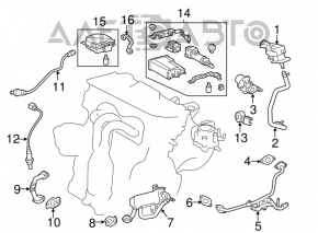 Radiator EGR Toyota Camry v50 12-14 hibrid SUA, șuruburile sunt rupte.