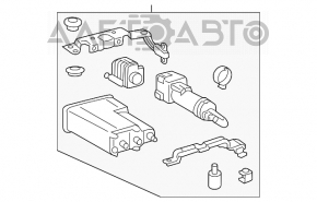 Canistra cu absorbant de cărbune Toyota Camry v50 12-14 hibrid SUA fără filtru.