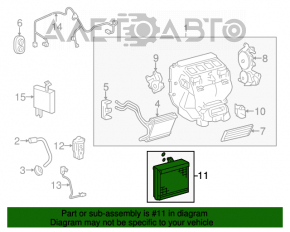 Evaporator Toyota Avalon 13-18 hibrid cu senzor de temperatură