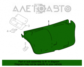 Обшивка крышки багажника Toyota Avalon 13-18 чёрн