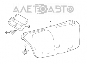 Обшивка крышки багажника Toyota Avalon 13-18 чёрн