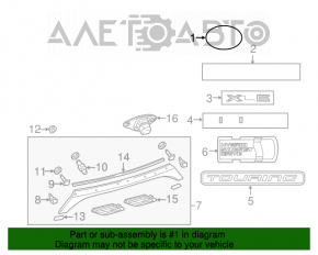 Эмблема значок Toyota крышки багажника Toyota Avalon 13-18