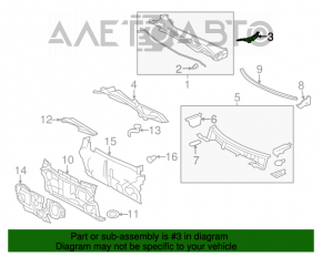 Garnitura ștergătoarelor de parbriz stânga Toyota Avalon 13-18