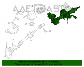 Coloană de direcție cu asistență electrică pentru Toyota Avalon 13-18