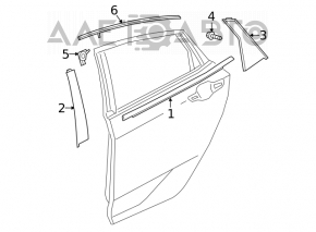 Capac usa spate dreapta Honda Civic X FC 16-21 4d înainte