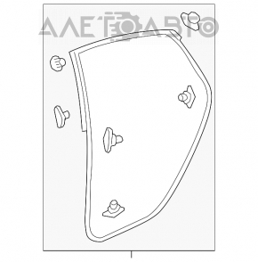 Garnitură ușă spate dreapta Honda Civic X FC 16-21 4d