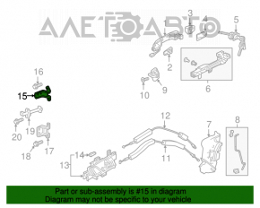 Петля двери верхняя передняя правая Honda Accord 18-22